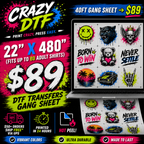 DTF Transfers Gang Sheet Builder